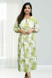 Printed Rayon Feeding Top