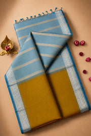 Contrast Zari Kalyani Cotton Saree