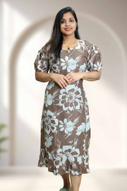 Cotton Night Dress – Printed Comfort Wear