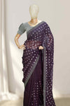 Crush Fabric Fancy Saree – Glitter Edition