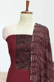 Silk Churidar Material-Lace Work