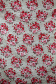 Floral Print Poly Cotton Bed Sheet with Pillow Covers