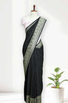 Banarasi Silk Saree with Body Butta & Border Design