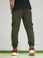 Trendy Comfort - Ottoman Cargo Jogger with Rib