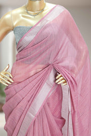 Varanasi Linen Saree with Tassels