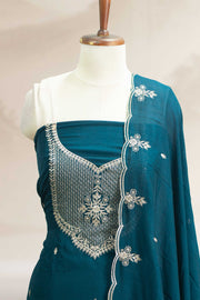 Sequin Elegance Silk Churidar Material