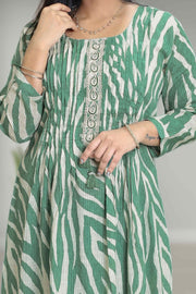 Printed Cotton A-Line Kurti