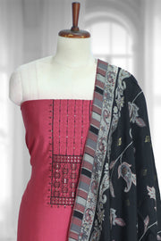 Cotton Churidar Material – Sequins with Thread Work & Box Pattern