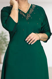Women Embellished A-line Kurti