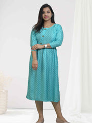 Comfortable & Stylish Feeding Kurti – Printed Elegance for Moms