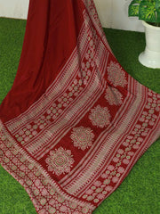 Elegant Georgette Saree with Ajrakh Border - ₹525