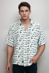 Men’s Casual Cotton Shirt – Printed Design