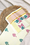 Kerala Set Saree – Lines with Golden Kasavu Border
