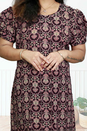 Chic Cotton Flared Top (NIGHT DRESS)