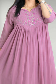 Georgette Flared Top - Stone Work