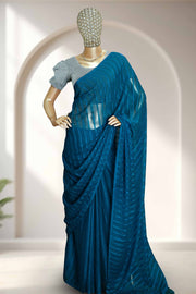 Fancy Chiffon Saree with Stone Work