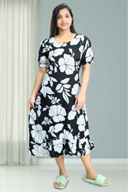 Cotton Night Dress – Printed Comfort Wear
