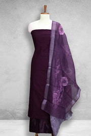 Hakoba Churidar Material with Embroidery Work
