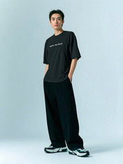 Hog & Fog Five Sleeve T-Shirt with Front & Back Letter Print