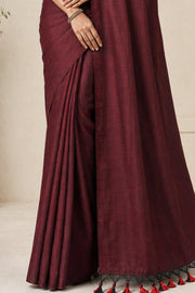 Kalamkari Tassel Malcotton Saree