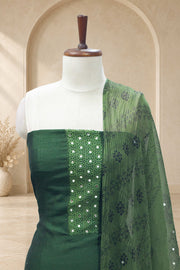 Mirror Elegance Vichithra Silk Churidar Material