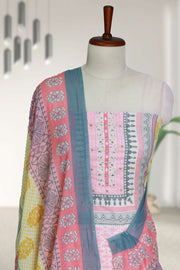 Printed Elegance Cotton Churidar Material