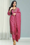 Elegant Silk Churidar with Stone Work