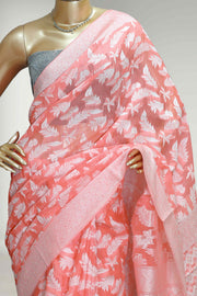 Cotton Silk Saree with Silver Thread Work