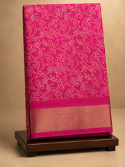 Traditional Bandhani Print Saree with Metallic Zari Trim