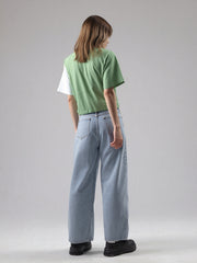 Loopknit Crop Short Top with Pocket Design
