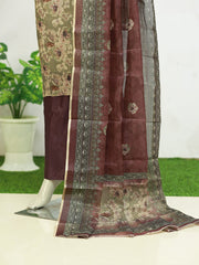 Elegant Tissue Silk Print Churidar Material – ₹563