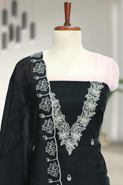 Silk Churidar Material-Embroidery Thread