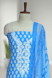 Cotton Churidar Material – Floral Embroidery Thread