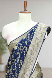 Banarasi Silk Saree with Jaal Design