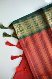 Soft Silk Saree with Golden Border