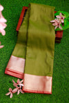 Premium Soft Silk Saree with Tissue Border