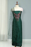 Elegant Silk Churidar Material with  Embroidery Thread