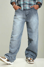 Fire Boat Wide Leg Baggy Jeans
