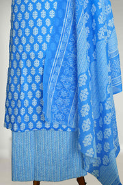 Cotton Churidar Material – Floral Embroidery Thread