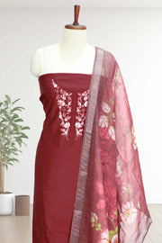 Elegant Silk Churidar Set – Graceful and Timeless