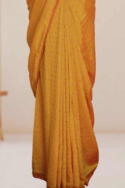 Fancy Vichithra Saree – Golden Glitter Full Body Work