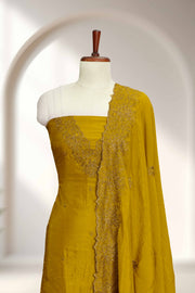 Silk Churidar Material – Embroidery & Beads Work