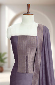 Traditional Brocade Silk Churidar Material