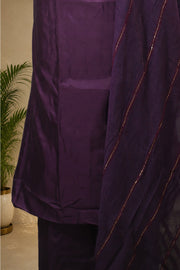 Silk Churidar Material – Golden Thread Work with Sequins