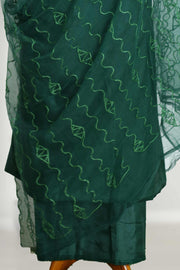 Elegant Silk Churidar Material-Floral Print