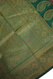 Semi Silk Saree  Floral Butta Work