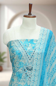 Embellished Unstitched Churidar Material
