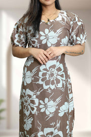 Cotton Night Dress – Printed Comfort Wear