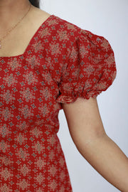 Frock Night Dress – Ajarakh Edition