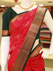 Full Body Bootta Work Saree with Traditional Border and Palla